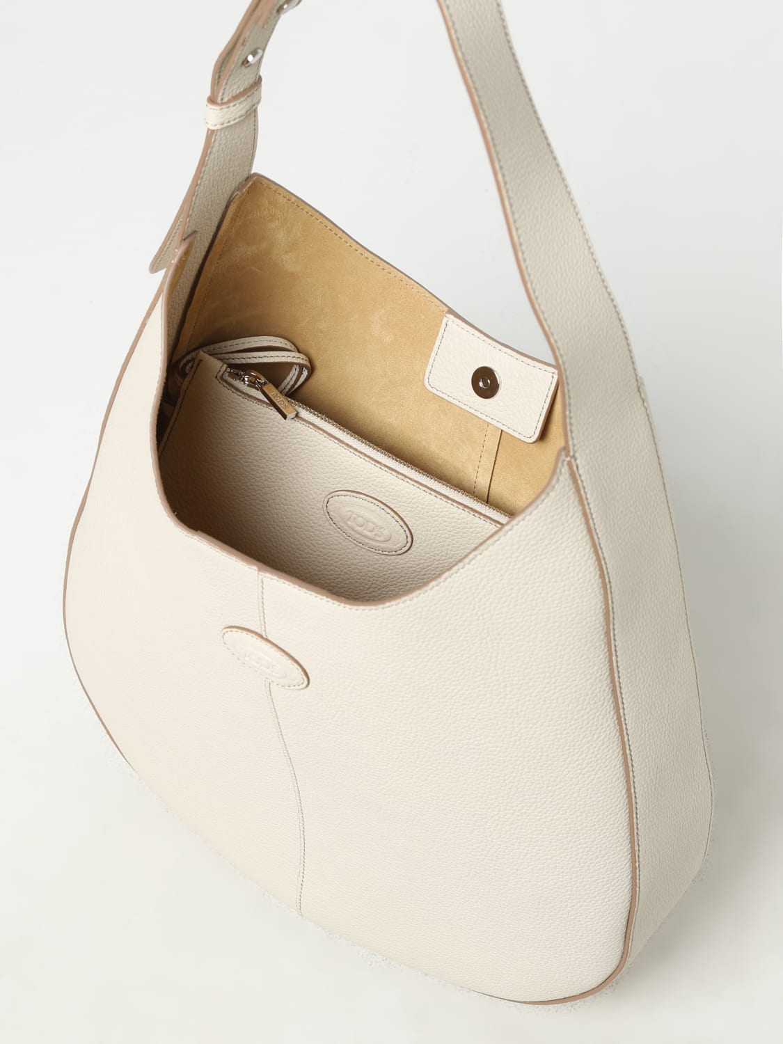 ショルダーバッグ・ポシェット TOD'S Woman Shoulder bag White XBWDBSR9200YAT B015 Tod's Outlet: Shoulder bag woman - White | Tod's shoulder