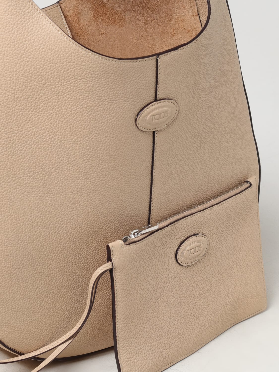 TOD'S BORSA A SPALLA: Borsa Tod's a micro grana , Beige - Img 3