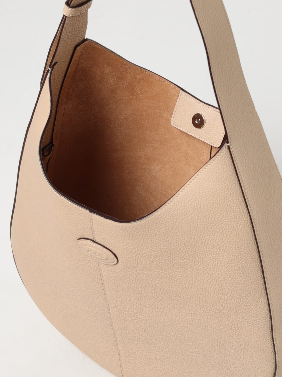 TOD'S BORSA A SPALLA: Borsa Tod's a micro grana , Beige - Img 4