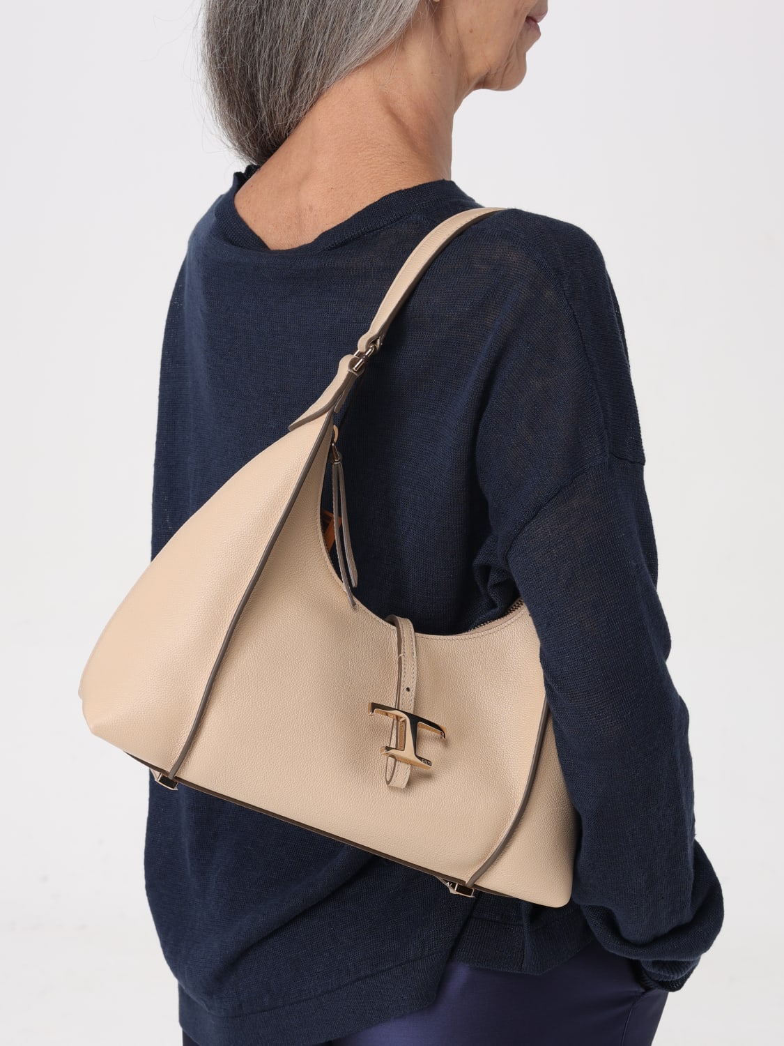 TOD'S SHOULDER BAG: Shoulder bag woman Tod's, Natural - Img 2