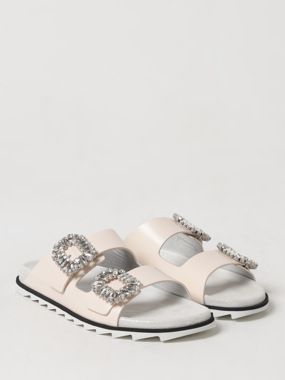 ROGER VIVIER FLAT SANDALS: Shoes woman Roger Vivier, Yellow Cream - Img 2