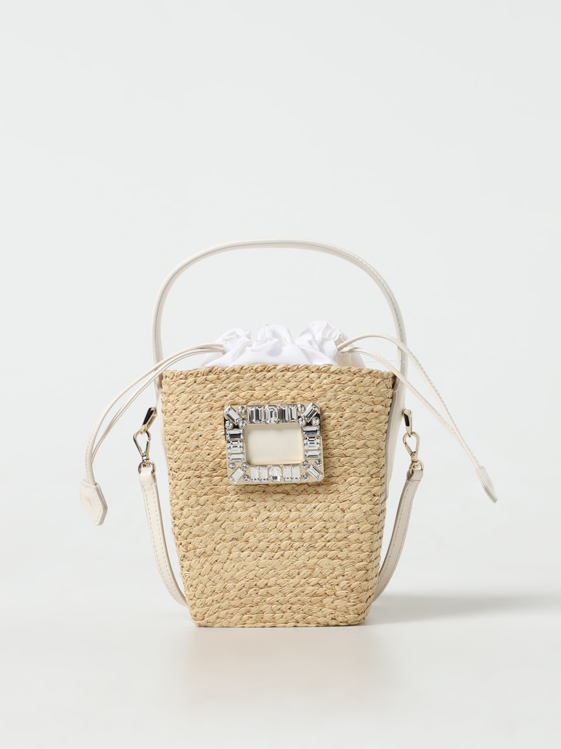 ROGER VIVIER MINI BAG: Shoulder bag woman Roger Vivier, Natural - Img 1