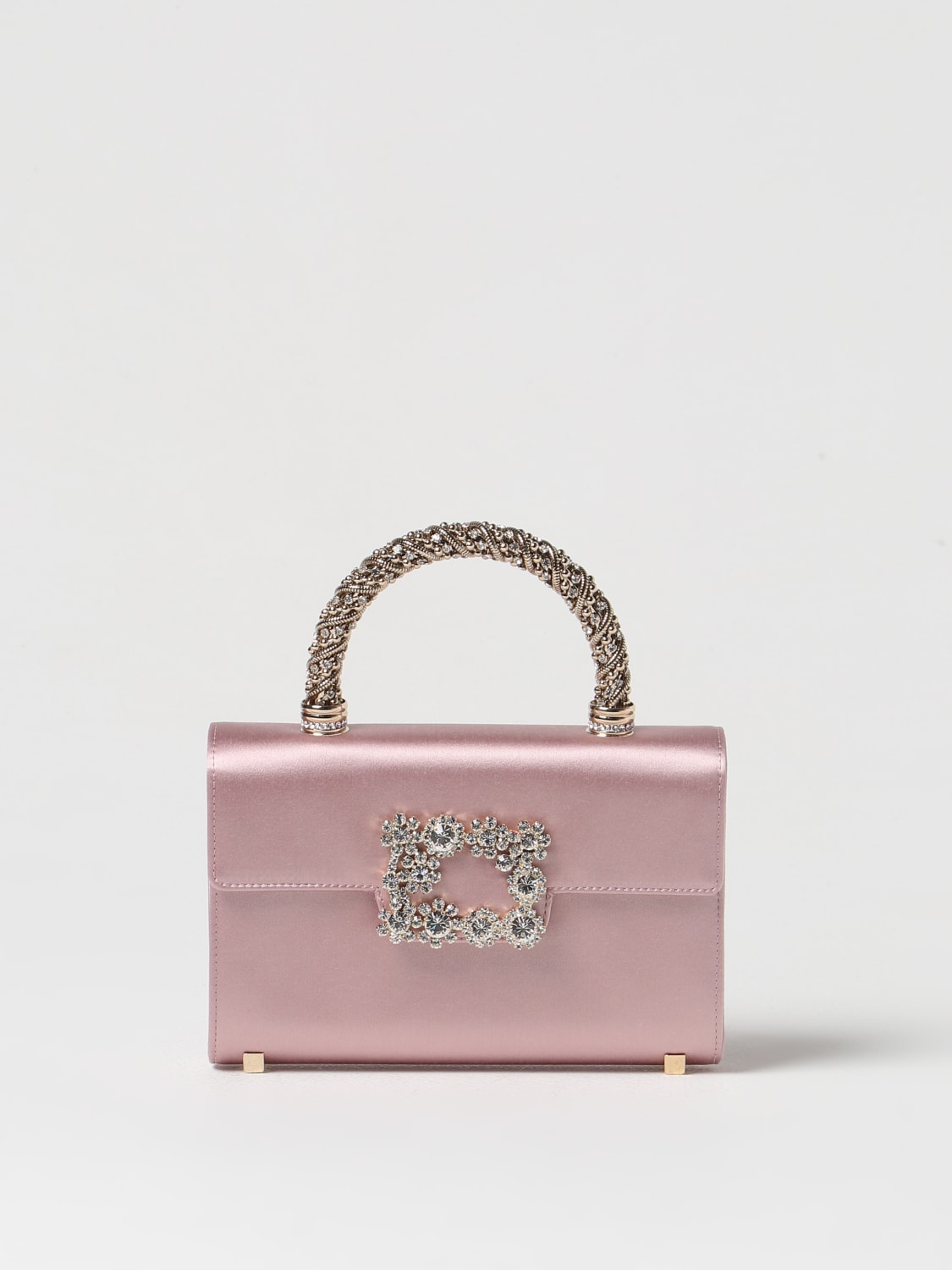 ROGER VIVIER MINI BAG: Shoulder bag woman Roger Vivier, Pink - Img 1