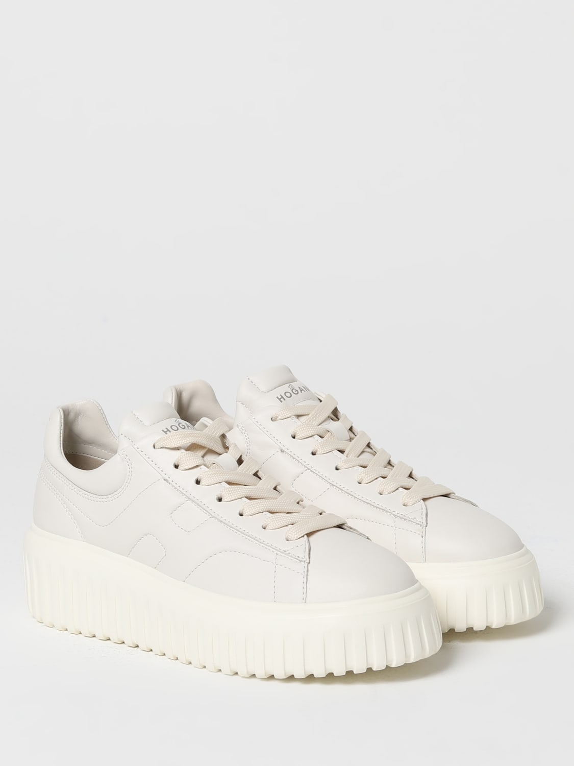 HOGAN BASKETS: Baskets femme Hogan, Jaune Crème - Img 2