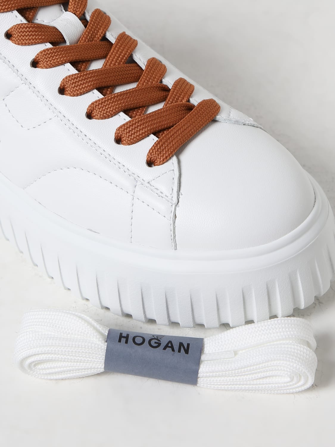 HOGAN SNEAKERS: Hogan Nappa leather sneakers, White 2 - Img 4