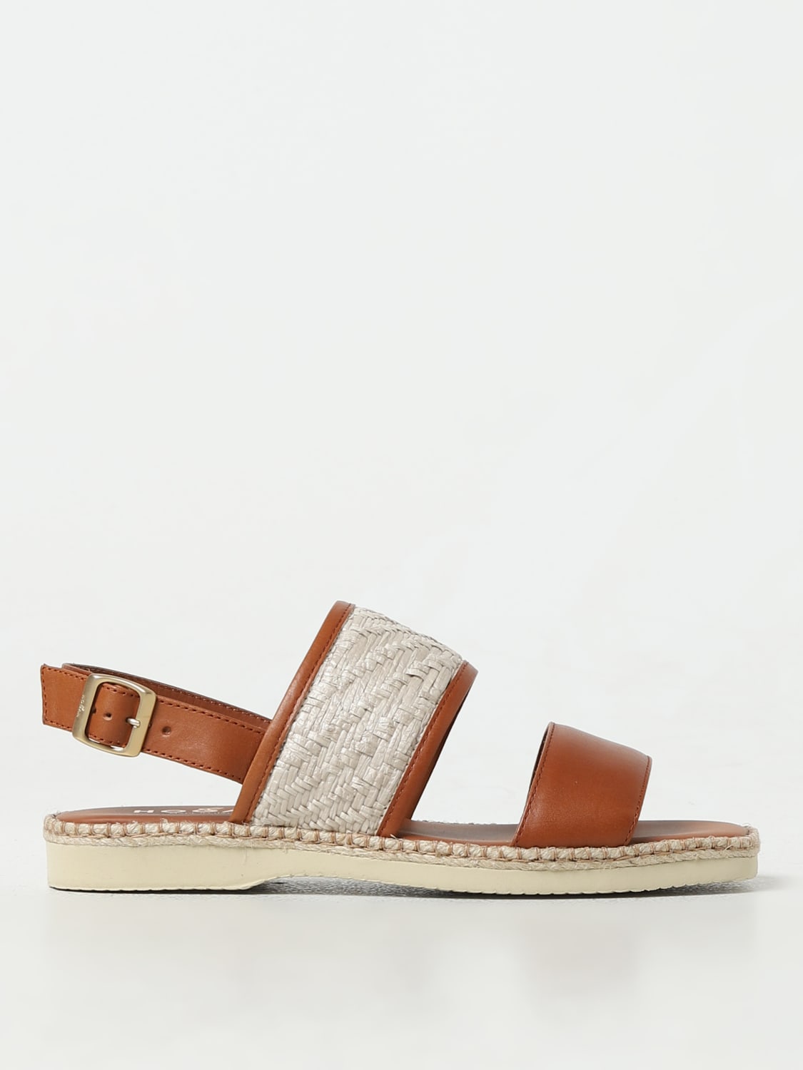 HOGAN FLAT SANDALS: Shoes woman Hogan, Leather - Img 1