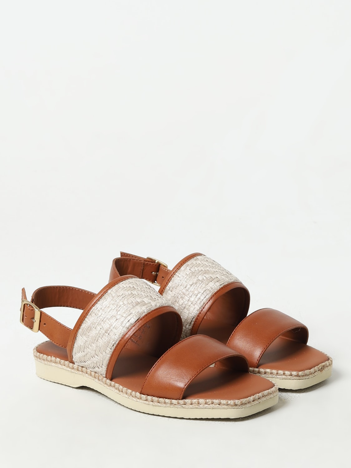 HOGAN FLAT SANDALS: Shoes woman Hogan, Leather - Img 2