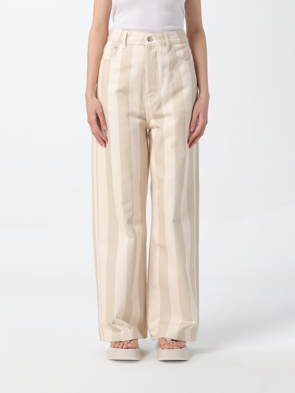 NANUSHKA JEANS: Jeans woman Nanushka, Beige - Img 1