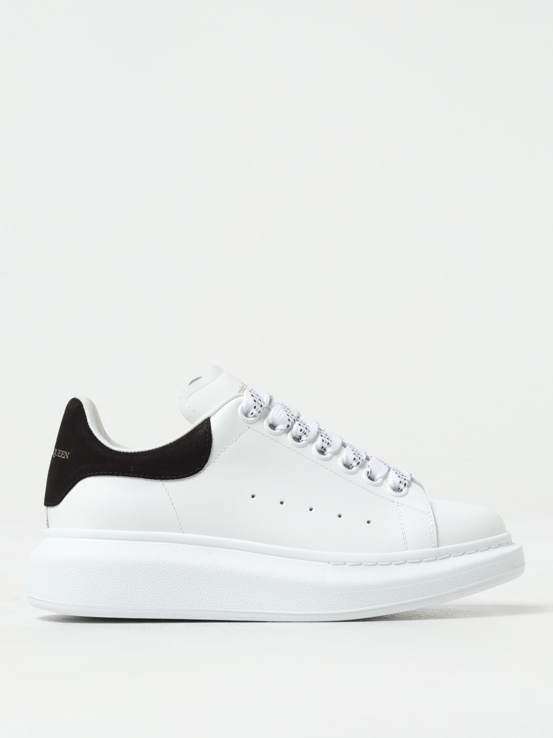 MCQUEEN SNEAKERS: McQueen Larry leather sneakers, White - Img 1