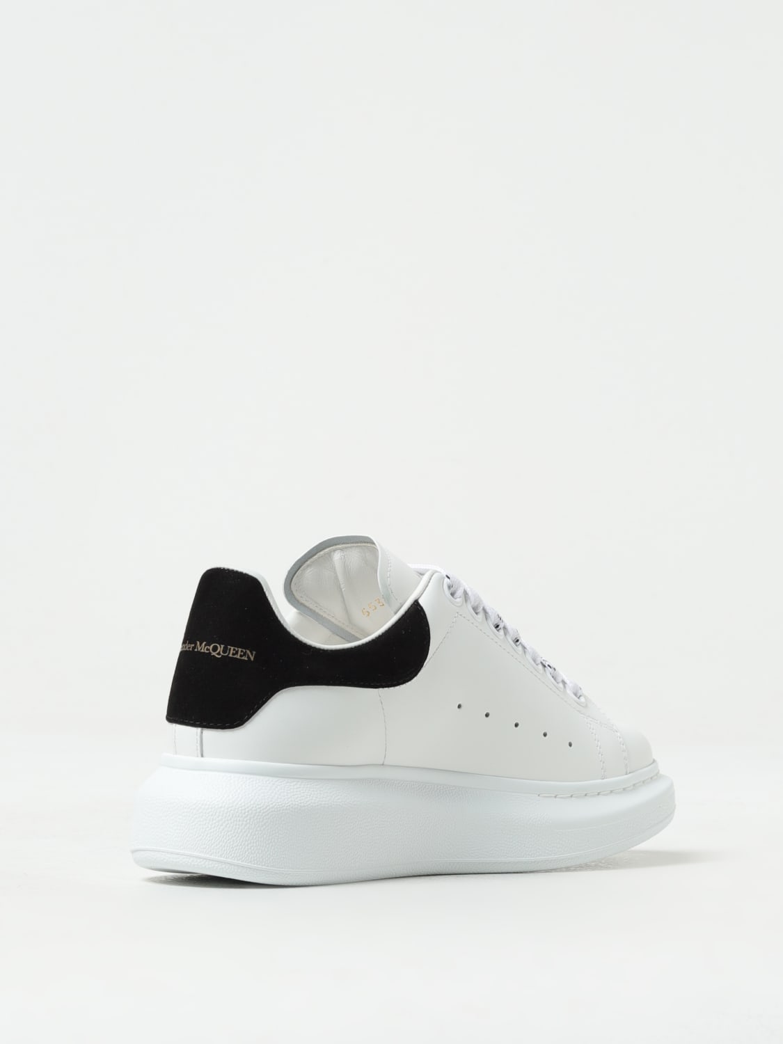 MCQUEEN SNEAKERS: McQueen Larry leather sneakers, White - Img 3