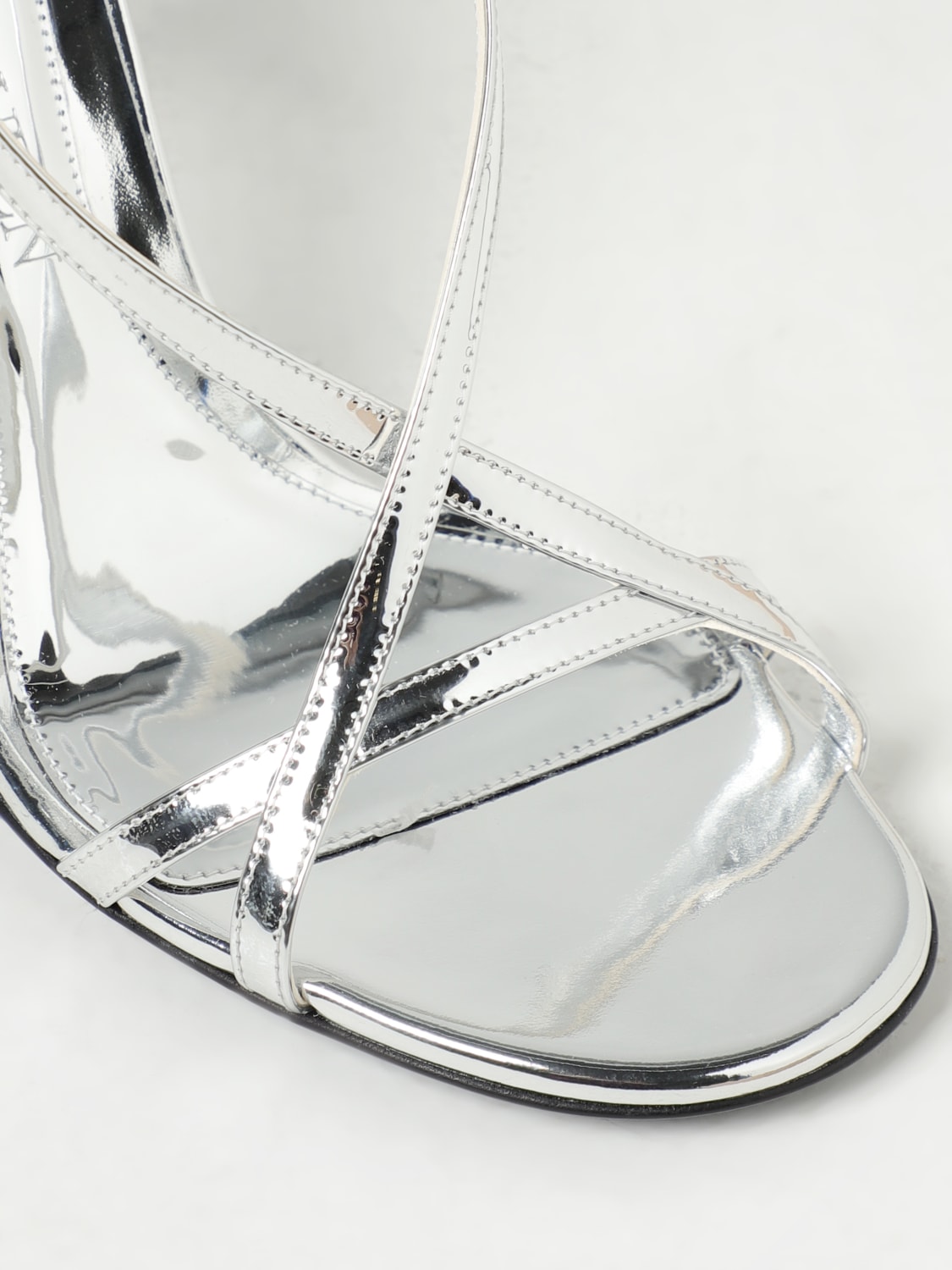 サンダル・ミュール ALEXANDER MCQUEEN 'Armadillo' sandals Silver 780692W4WG1 McQueen Outlet: Shoes woman - Silver | McQueen heeled