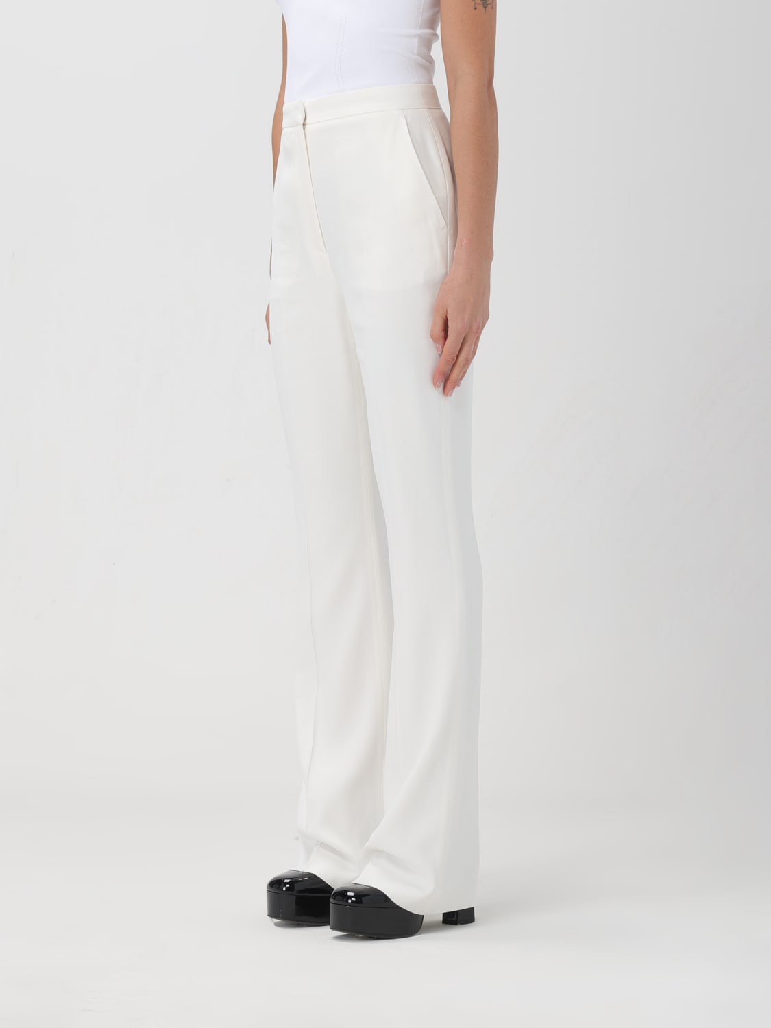 ALEXANDER MCQUEEN PANTS: Pants woman Alexander McQueen, White - Img 3