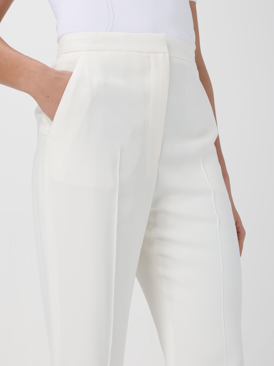 ALEXANDER MCQUEEN PANTALON: Pantalon femme Alexander McQueen, Blanc - Img 4