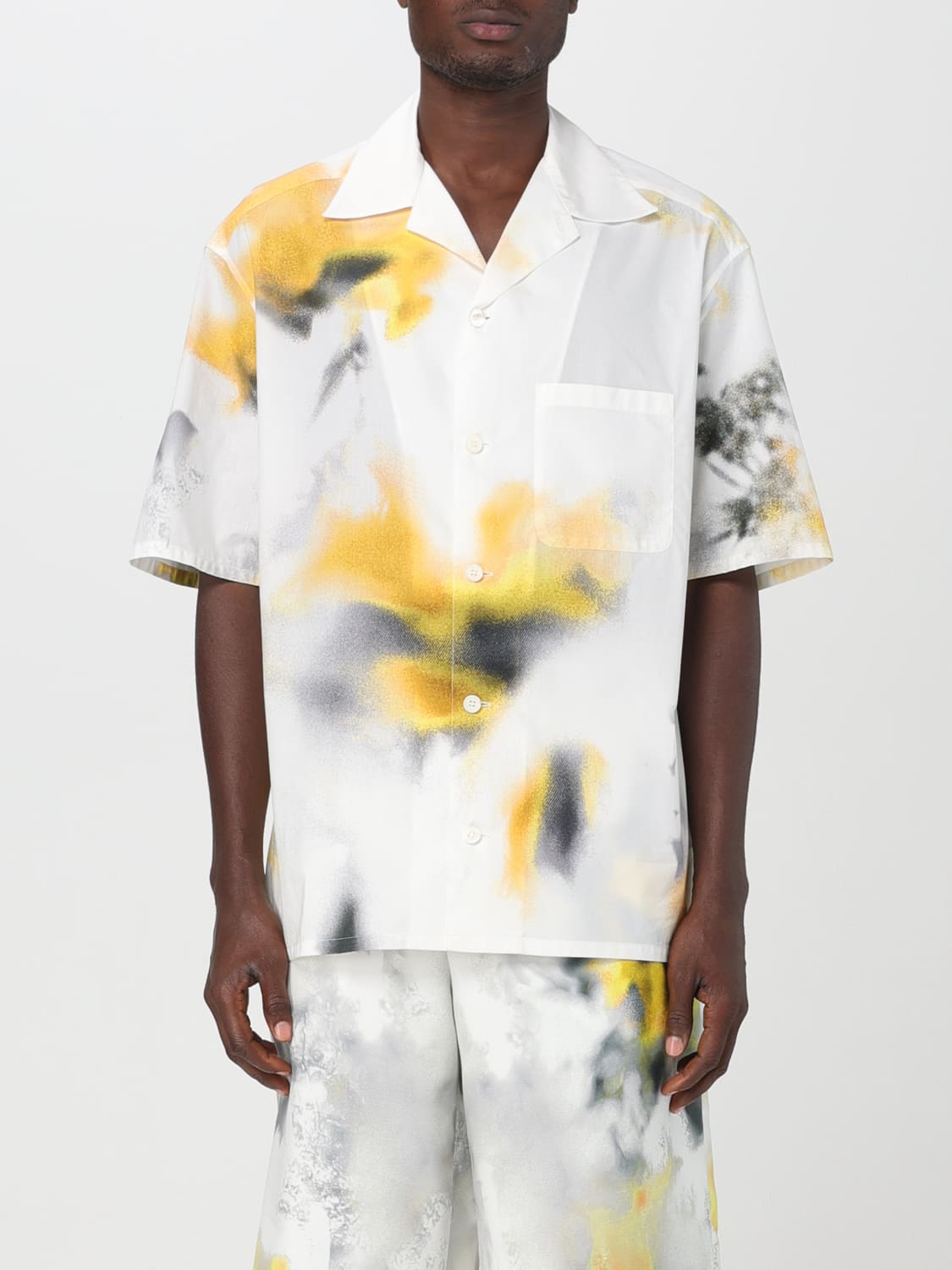 ALEXANDER MCQUEEN SHIRT: Alexander McQueen printed shirt, White - Img 1