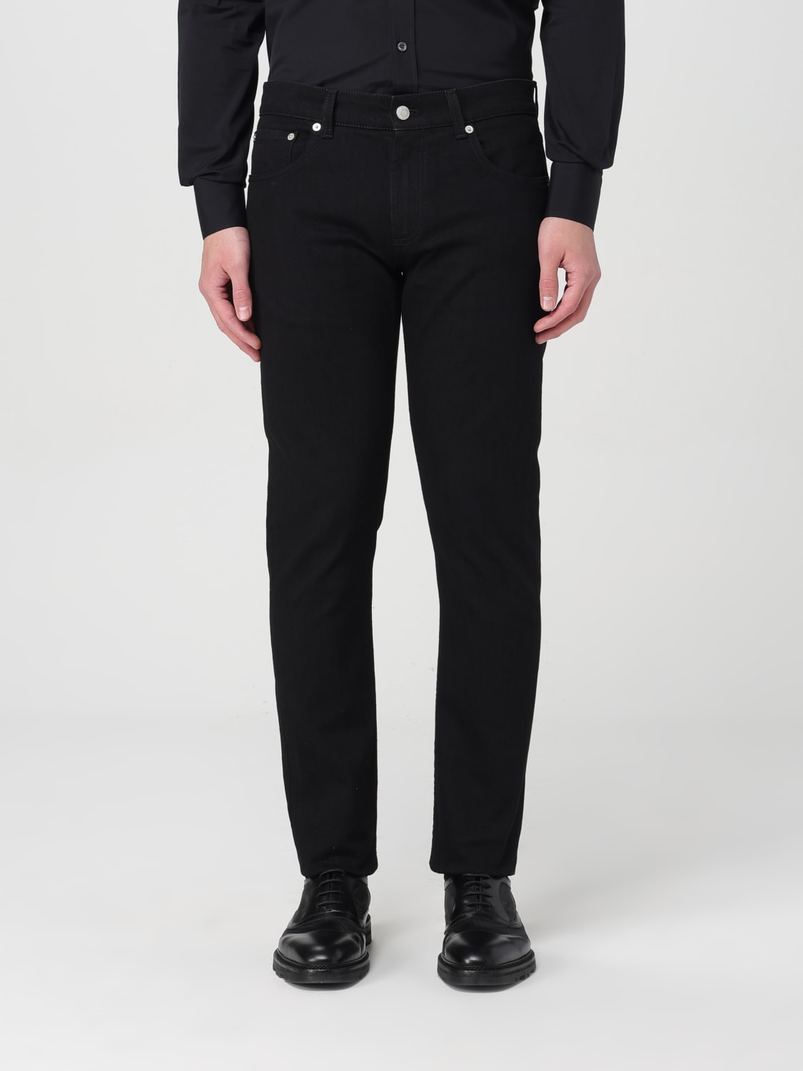 ALEXANDER MCQUEEN JEANS: Jeans men Alexander McQueen, Black - Img 1