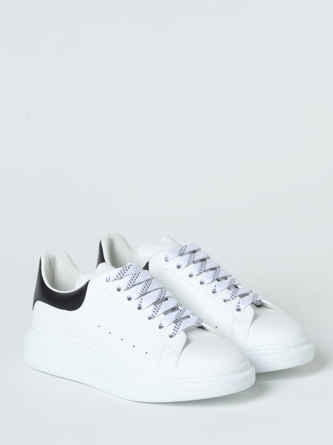 MCQUEEN SNEAKERS: McQueen Larry leather sneaker, White - Img 2