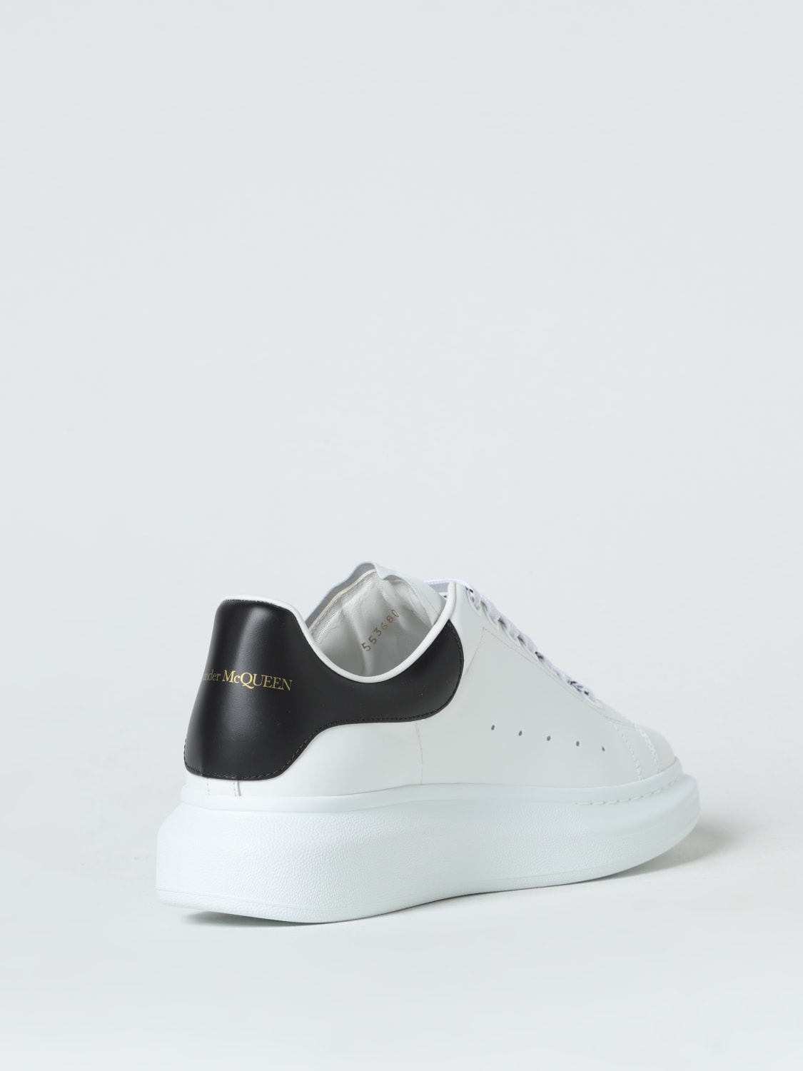 MCQUEEN SNEAKERS: McQueen Larry leather sneaker, White - Img 3
