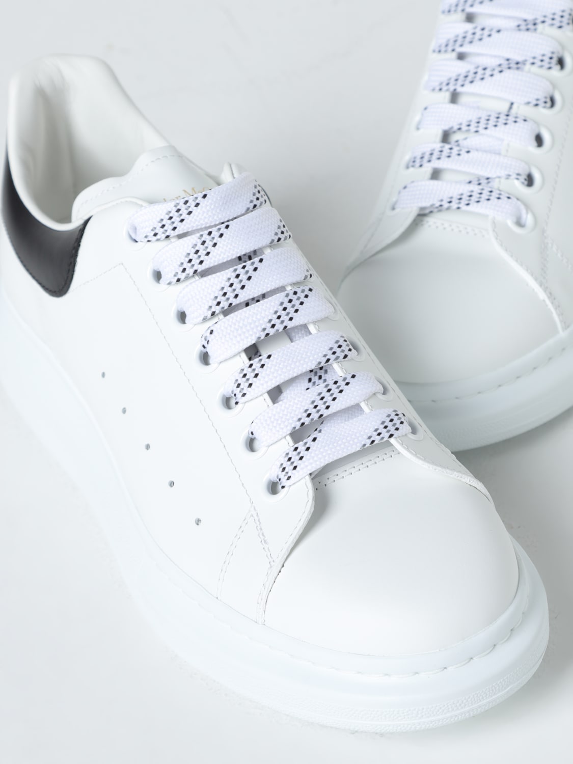 MCQUEEN SNEAKERS: McQueen Larry leather sneaker, White - Img 4