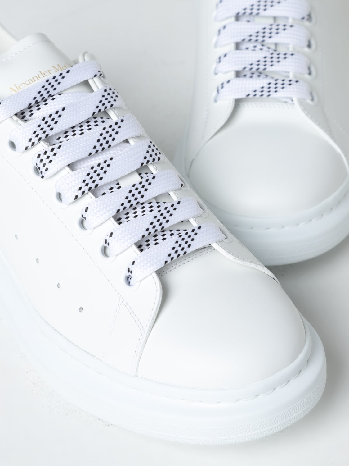 MCQUEEN SNEAKERS: McQueen Larry leather sneaker, White 1 - Img 4