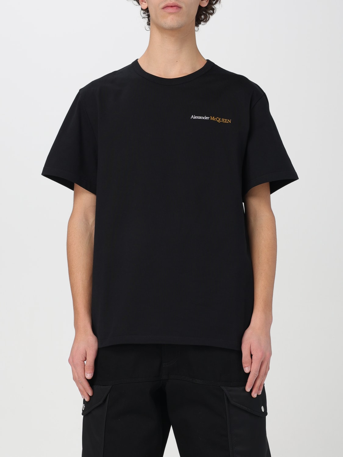 Giglio T-shirt Alexander McQueen con mini logo