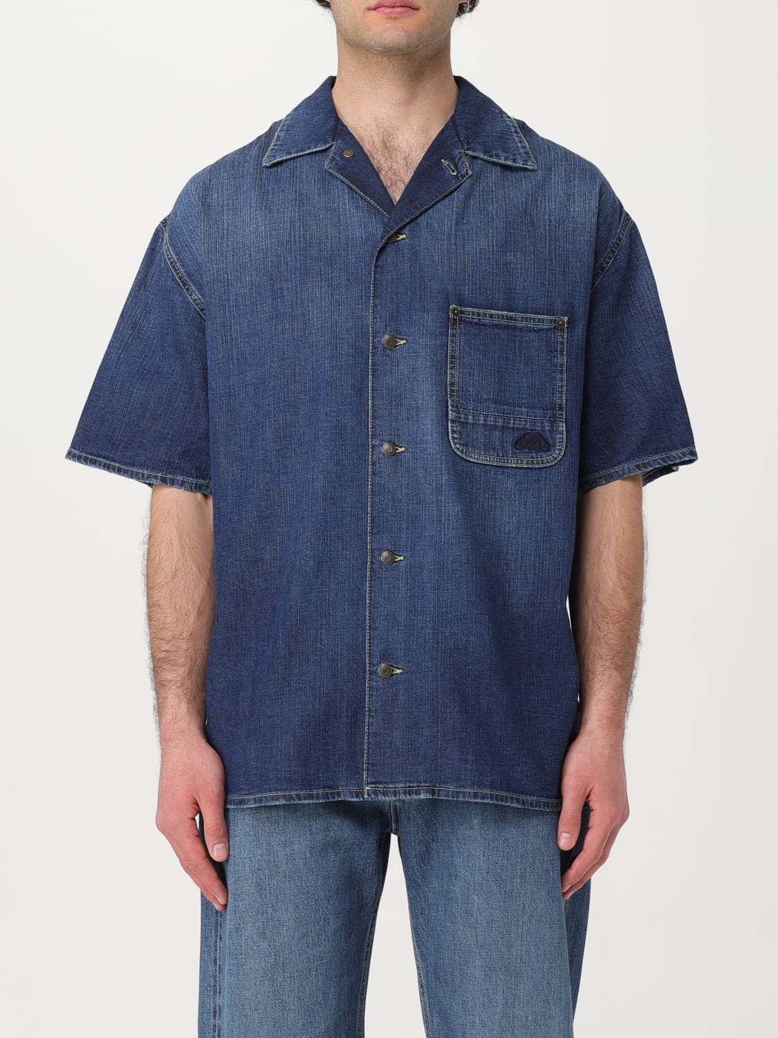 Giglio Camicia Alexander McQueen in denim di cotone