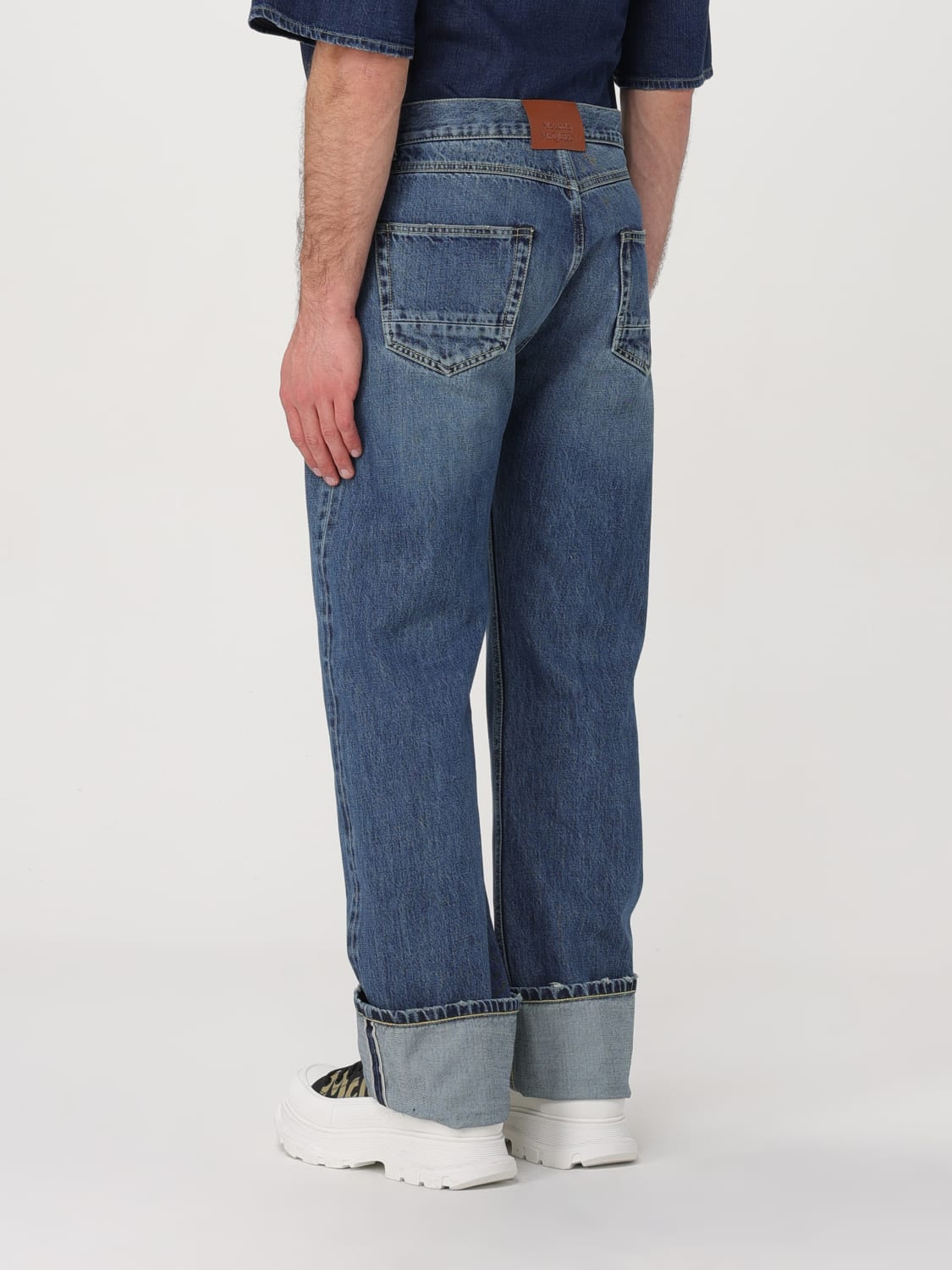 ALEXANDER MCQUEEN JEANS: Jeans men Alexander McQueen, Denim - Img 3