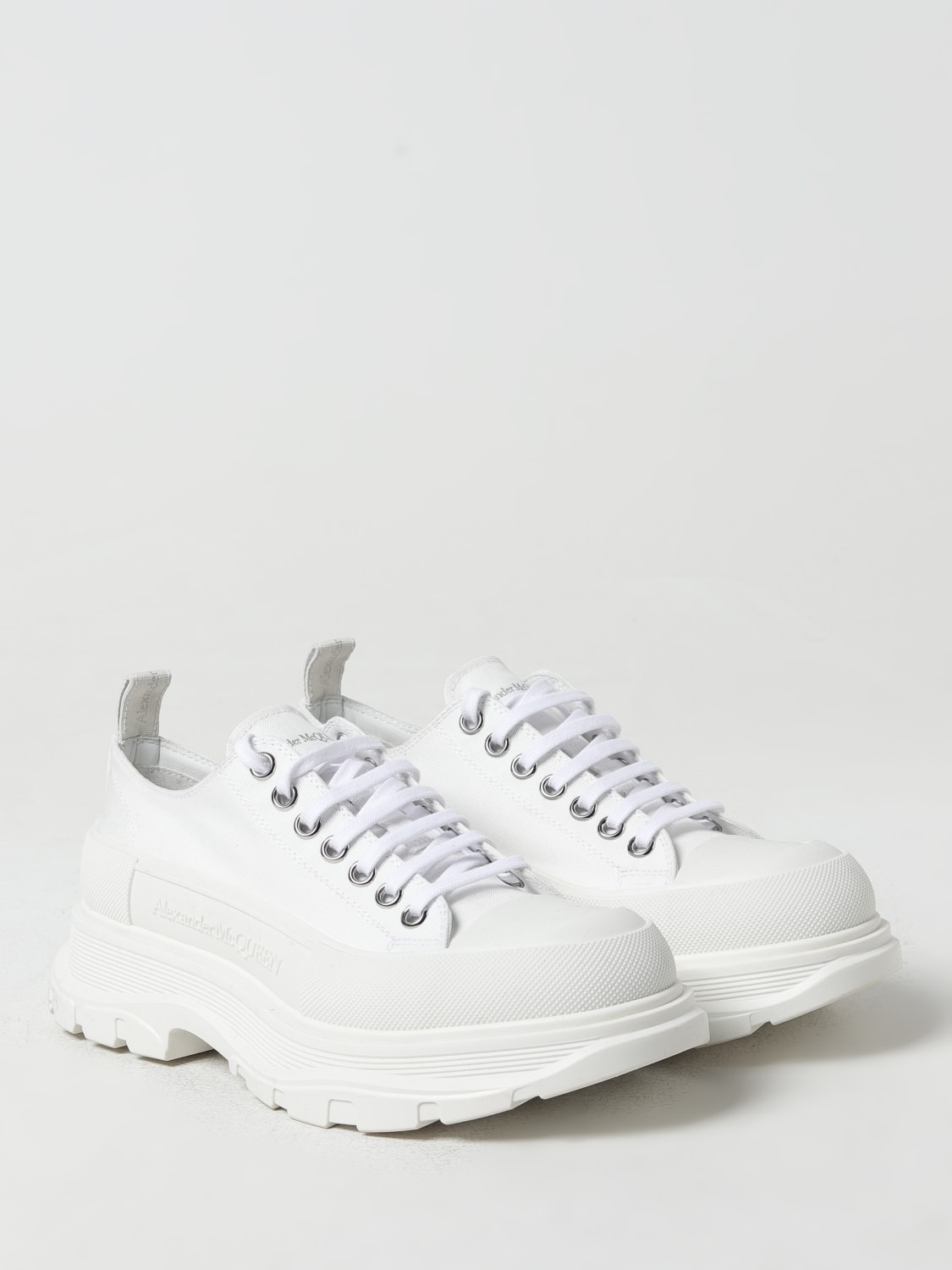 ALEXANDER MCQUEEN SNEAKERS: Alexander McQueen sneakers in canvas, White - Img 2