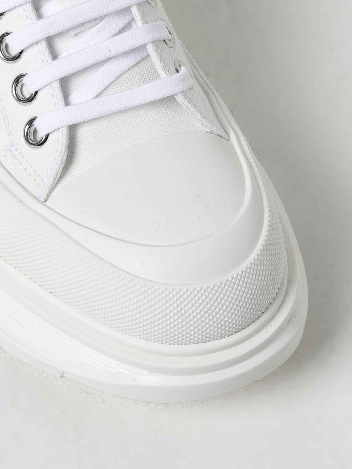 ALEXANDER MCQUEEN SNEAKERS: Alexander McQueen sneakers in canvas, White - Img 4