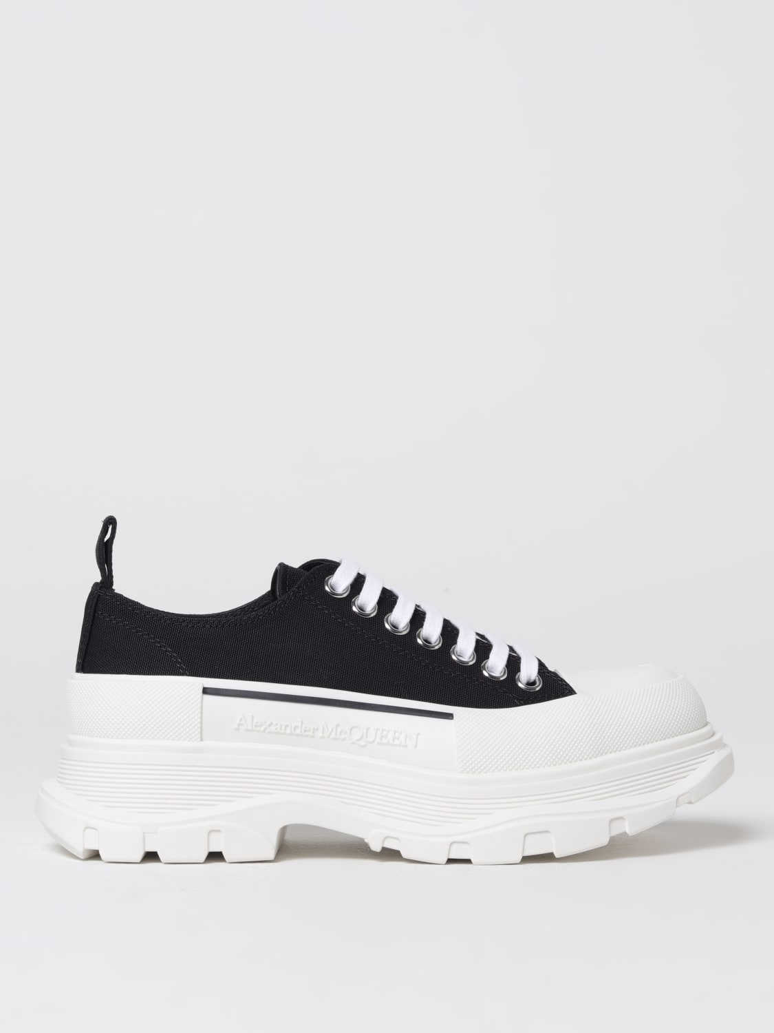 MCQUEEN SNEAKERS: McQueen sneakers in canvas, Black - Img 1