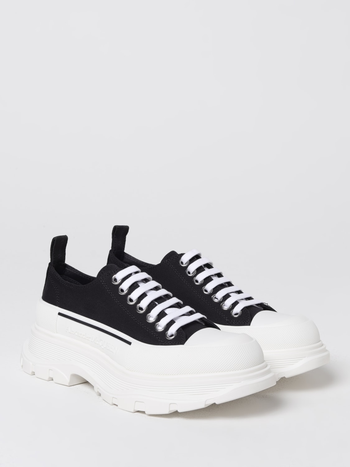MCQUEEN SNEAKERS: McQueen sneakers in canvas, Black - Img 2