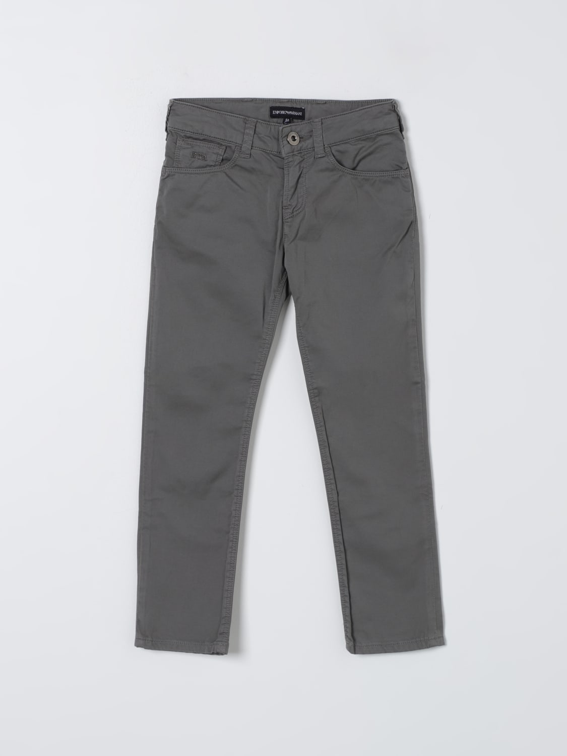 EMPORIO ARMANI PANTS: Pants kids Emporio Armani Kids, Grey - Img 1