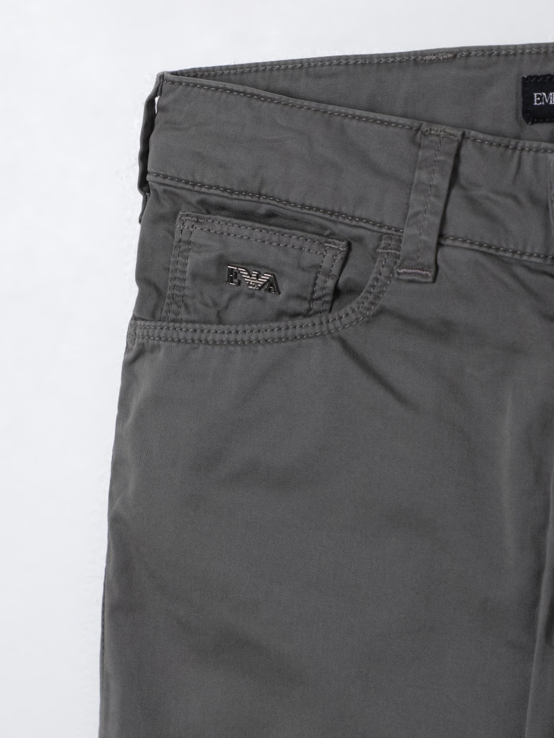 EMPORIO ARMANI PANTS: Pants kids Emporio Armani Kids, Grey - Img 3