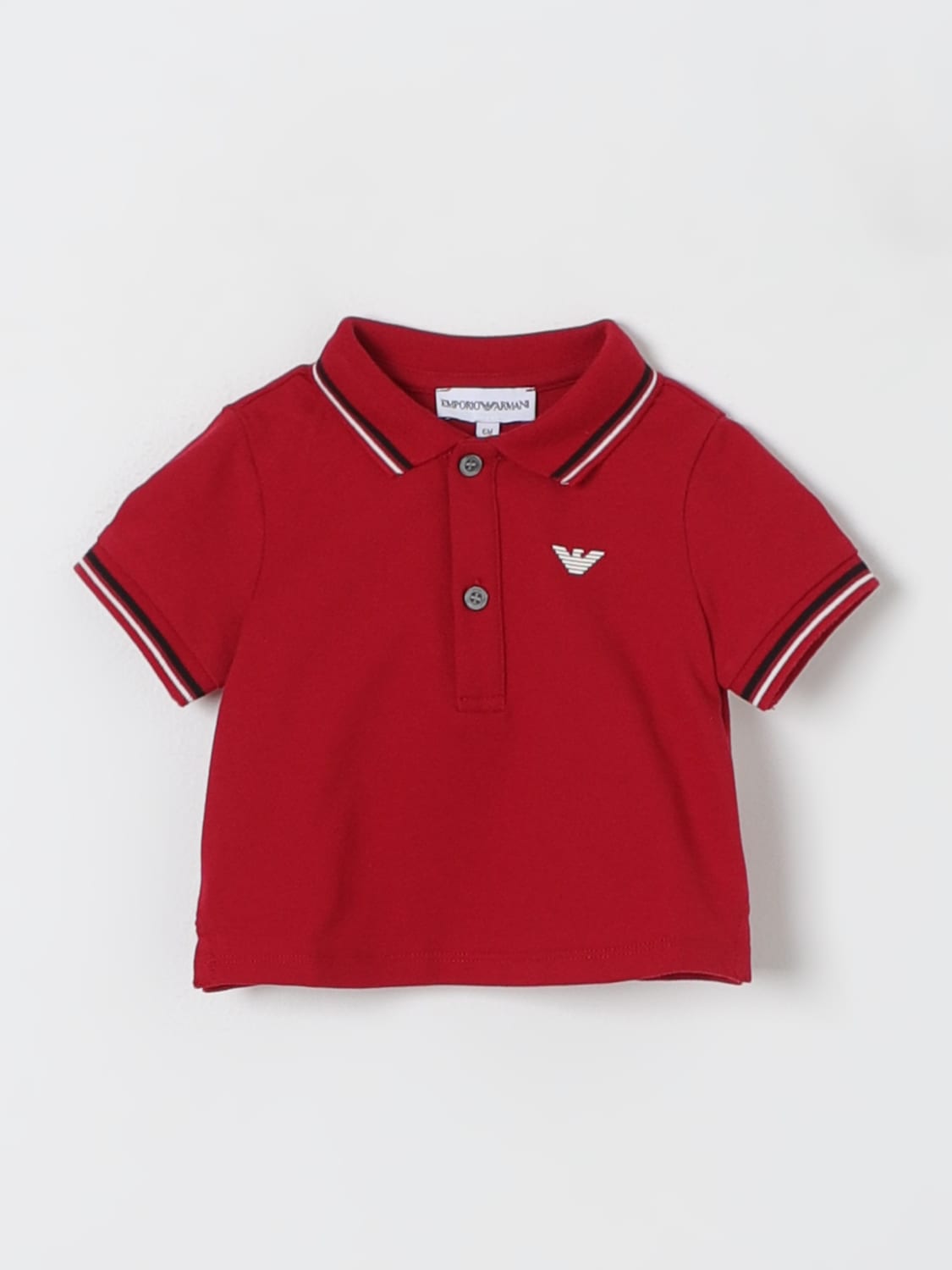 Armani red polo shirt discount