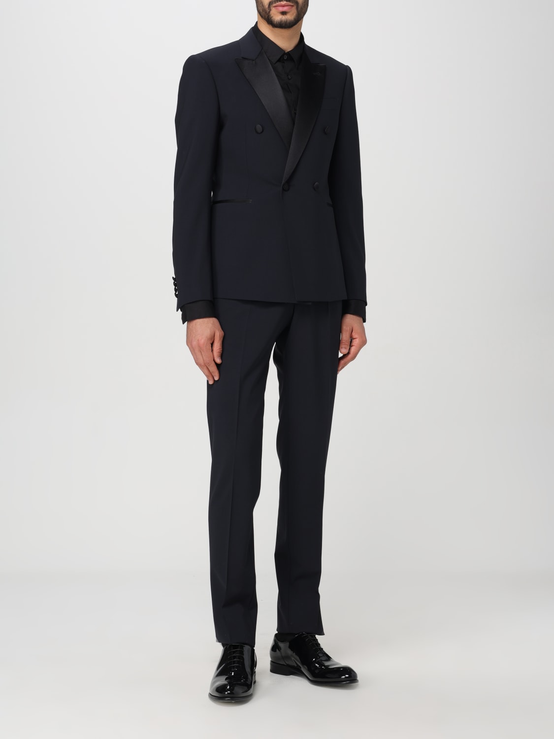 Emporio Armani Outlet Suit men Navy Emporio Armani suit E31VMJ01506 online at GIGLIO.COM