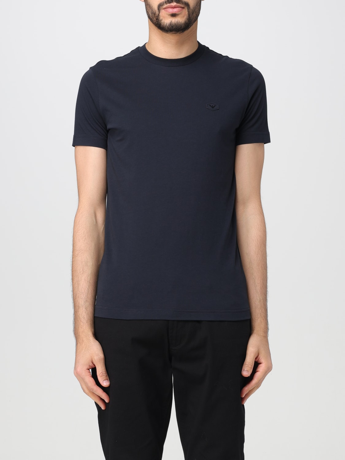 EMPORIO ARMANI: T-shirt men - Blue | Emporio Armani t-shirt