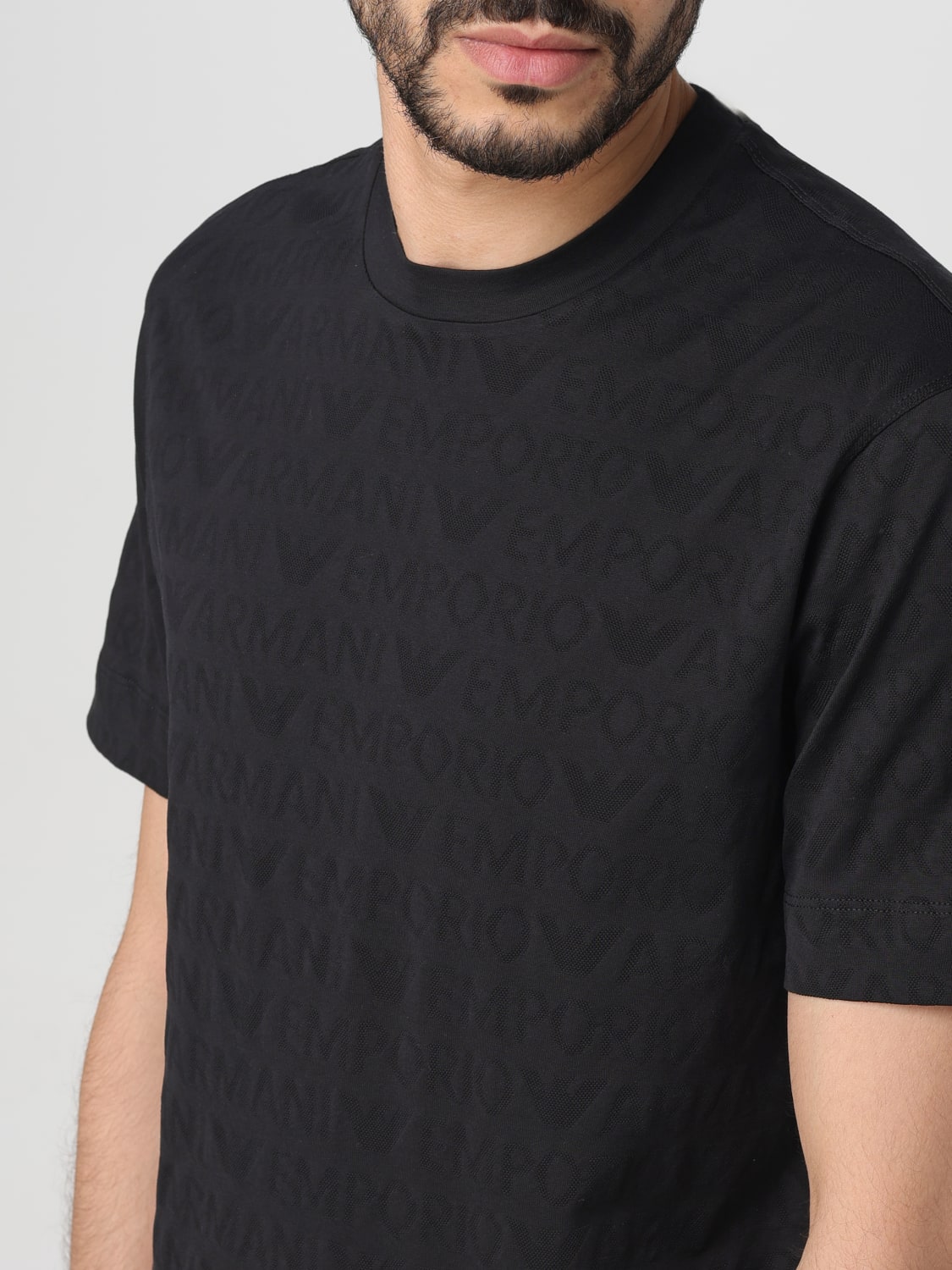 Black armani t shirt clearance