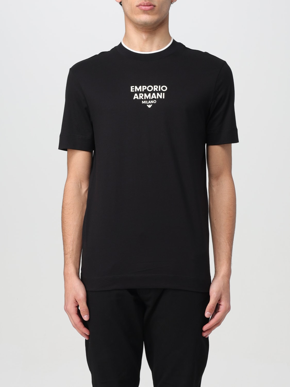 Tシャツ・カットソー EMPORIO ARMANI Men T-shirt Grey 3D1TG31JPZZ 06G7 EMPORIO ARMANI: T-shirt herren - Schwarz 1 | Emporio Armani