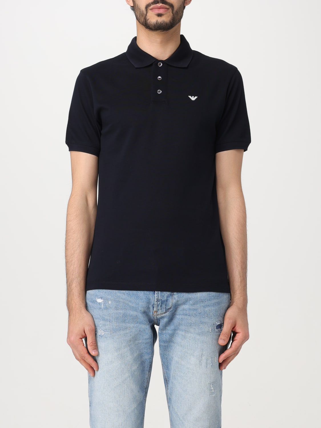 Giglio Polo Emporio Armani in cotone con logo