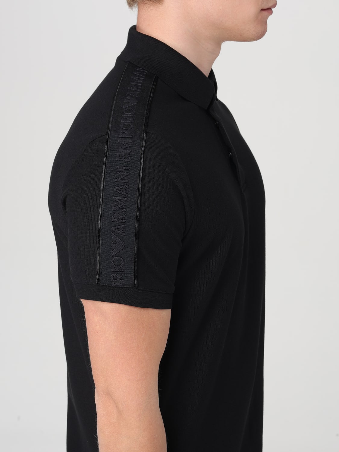 Armani polo black online