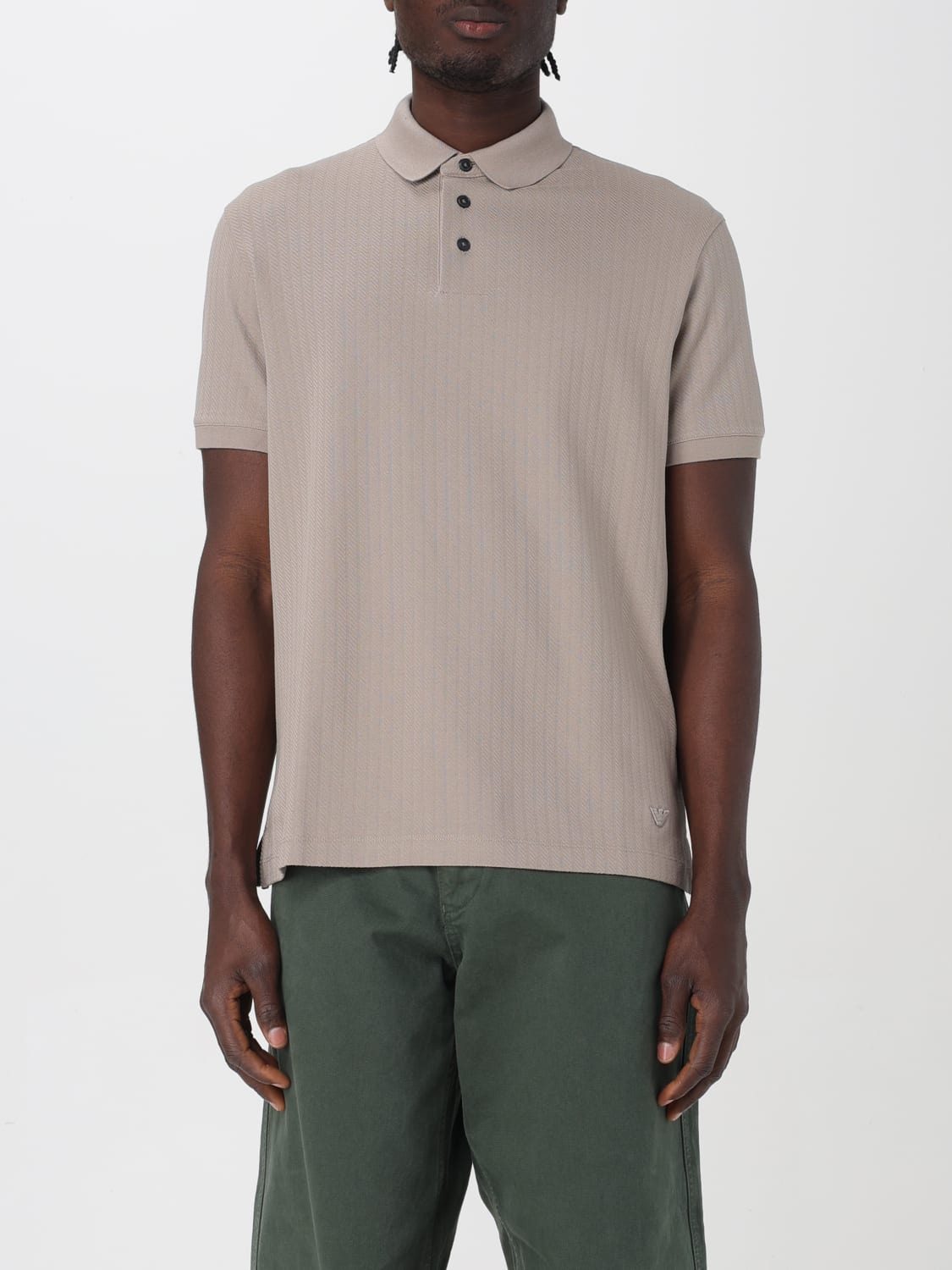 Giglio Polo Emporio Armani in cotone a coste