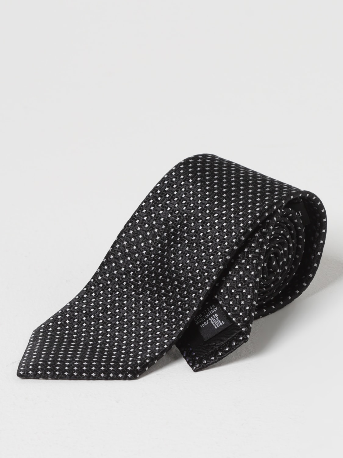 Giglio Cravatta Emporio Armani in seta jacquard