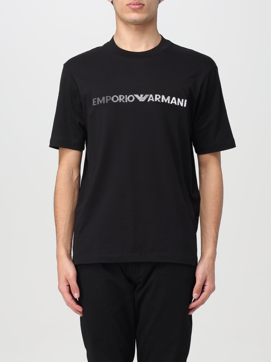 Emporio Armani Outlet T shirt homme Noir T Shirt Emporio Armani 3D1TG31JPZZ en ligne sur GIGLIO.COM