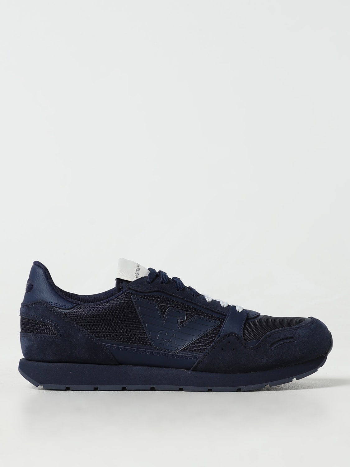 Armani blue sneakers hot sale