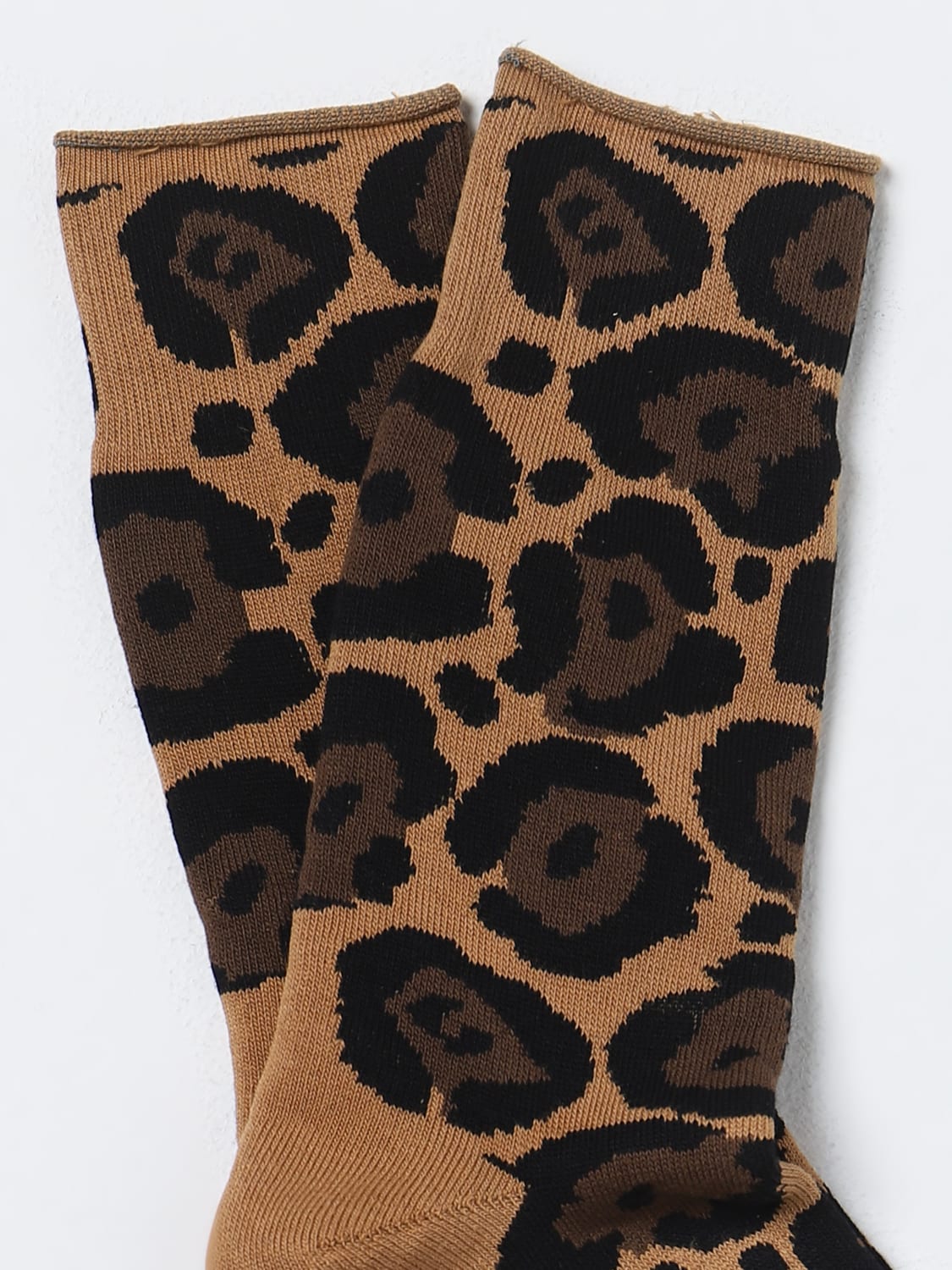 EMPORIO ARMANI CALZE: Calze Emporio Armani in cotone stretch stampa animalier, Fantasia - Img 2