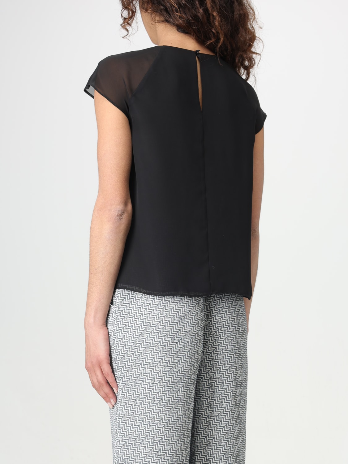 Black armani top sale