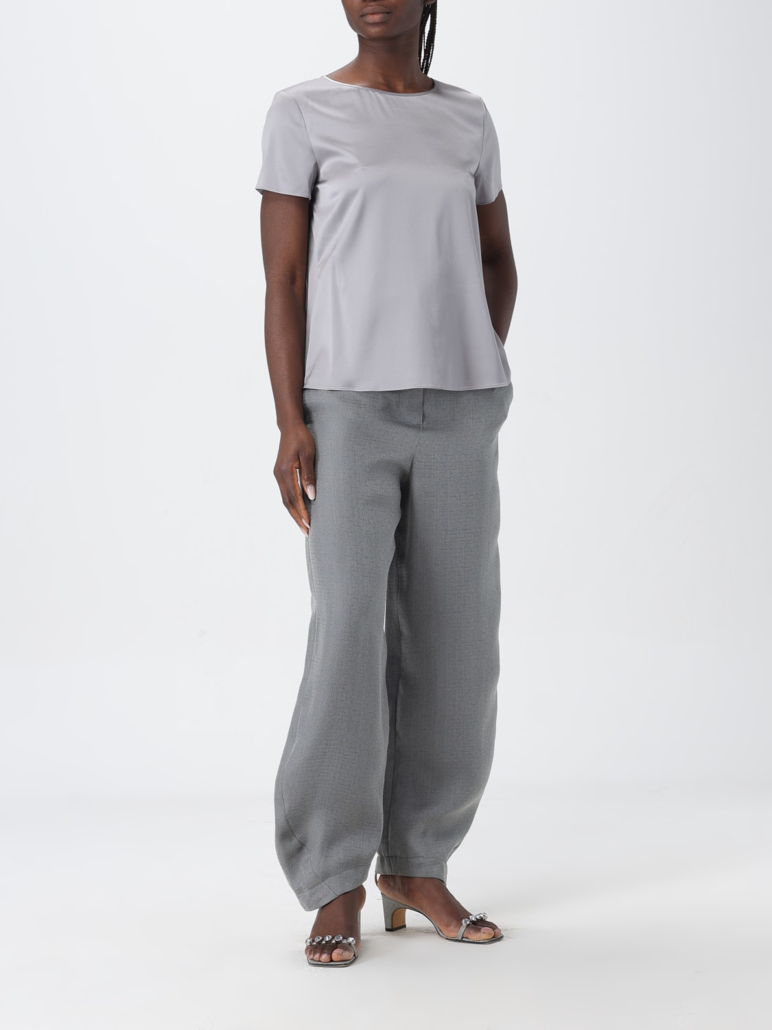 EMPORIO ARMANI TOP: Top e bluse donna emporio armani, Grigio - Img 2