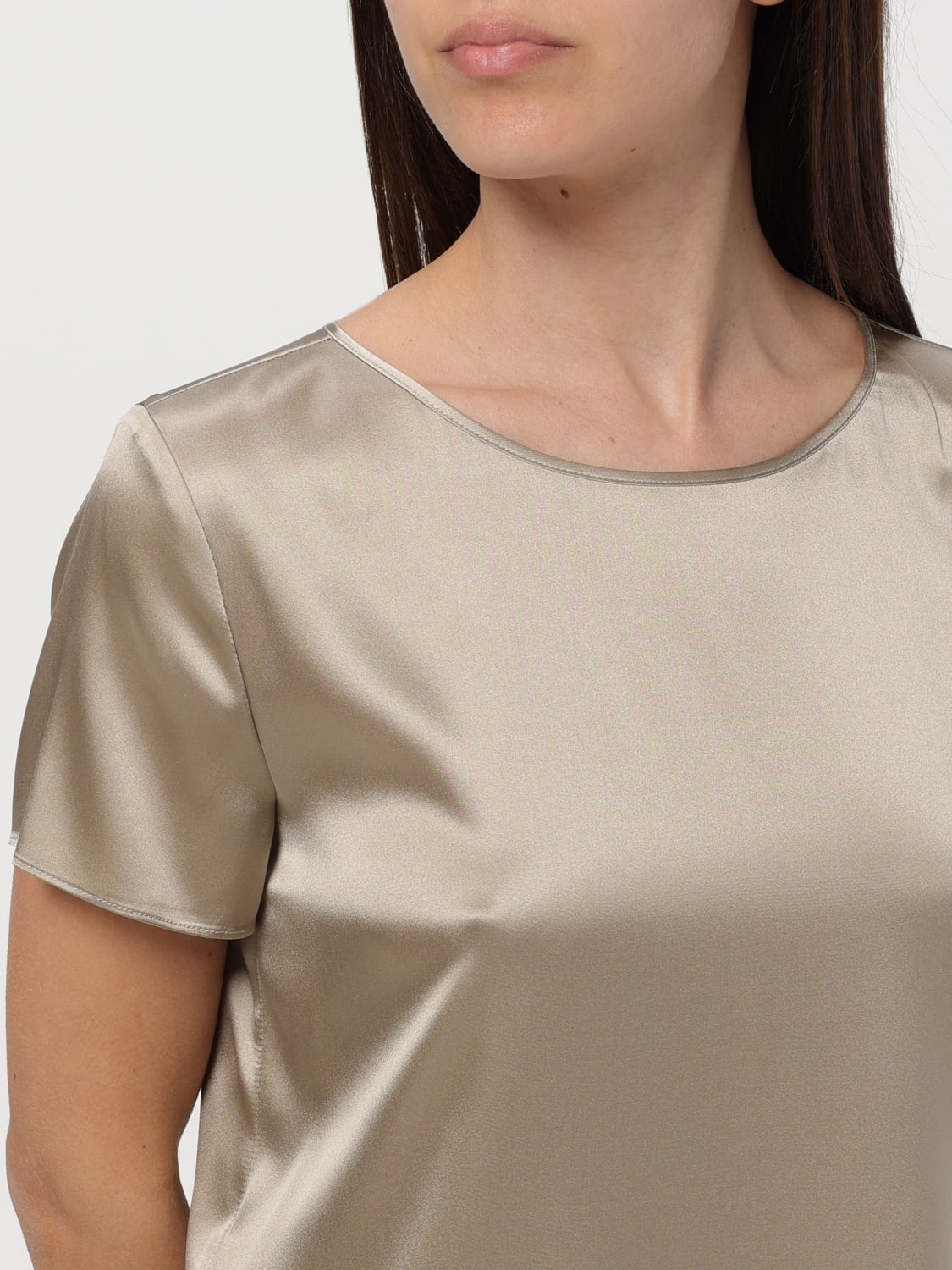 EMPORIO ARMANI TOP: Top e bluse donna emporio armani, Beige - Img 3