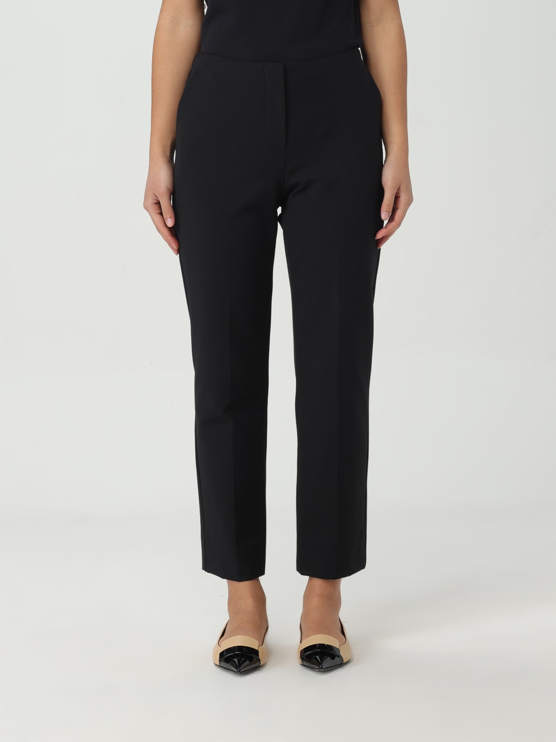 パンツ EMPORIO ARMANI Woman Pants Black 0NP42T0M004 999 Emporio Armani Outlet: Pants woman - Black | Emporio Armani