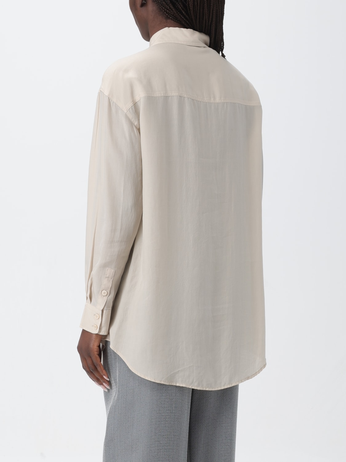EMPORIO ARMANI Shirt woman Natural Emporio Armani shirt 3D2C911NKGZ online at GIGLIO.COM