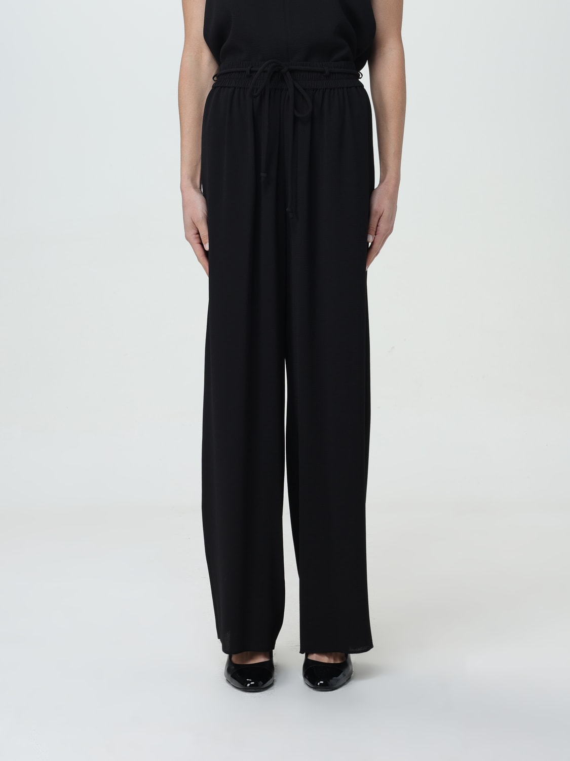 パンツ EMPORIO ARMANI Woman Pants Black E3NP1AF9902 999 Emporio Armani Outlet: Pants woman - Black | Emporio Armani